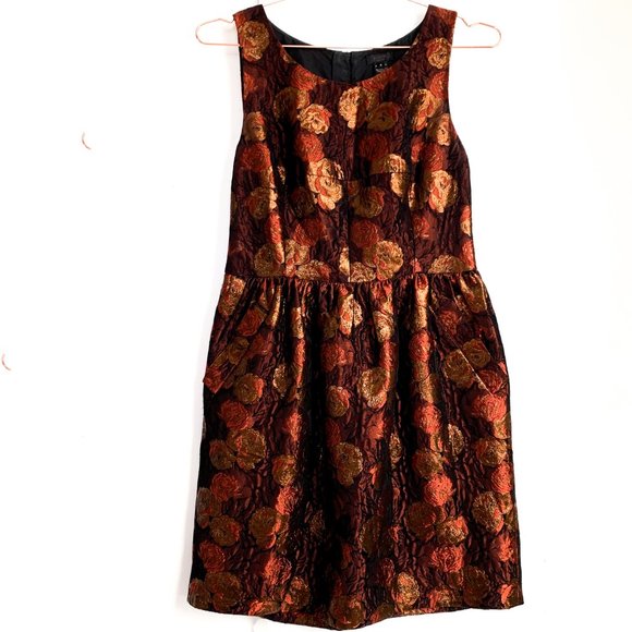 J. Crew Dresses & Skirts - J.CREW cocktail dress w/pockets metallic glitzy 6